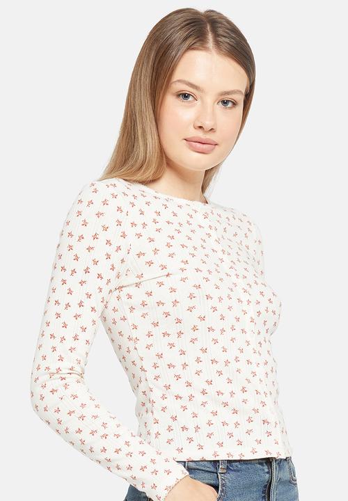 Levi’s® - Dry Goods Pointelle Long sleeve - white