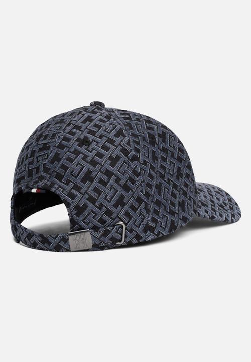 Tommy Hilfiger - Th Monogram Aop 6 Panel Cap - Black