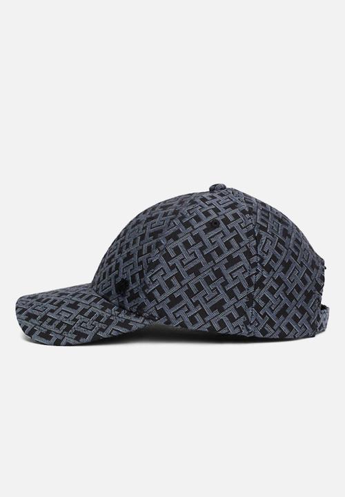 Tommy Hilfiger - Th Monogram Aop 6 Panel Cap - Black
