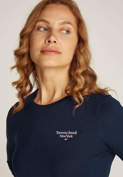 Tommy Hilfiger - Tjw Slim Essential Logo 2 Ls Ext - Dark Night Navy