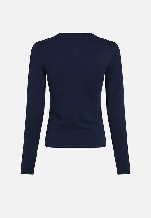 Tommy Hilfiger - Tjw Slim Essential Logo 2 Ls Ext - Dark Night Navy