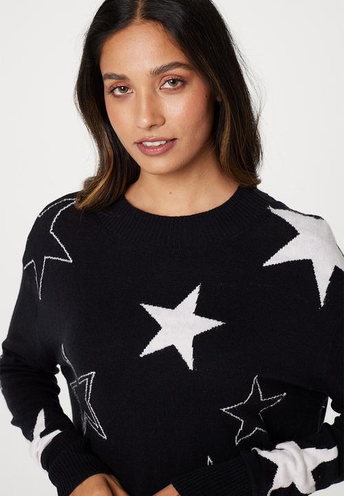 Stella Morgan - Stars Jumper Sweater - Black