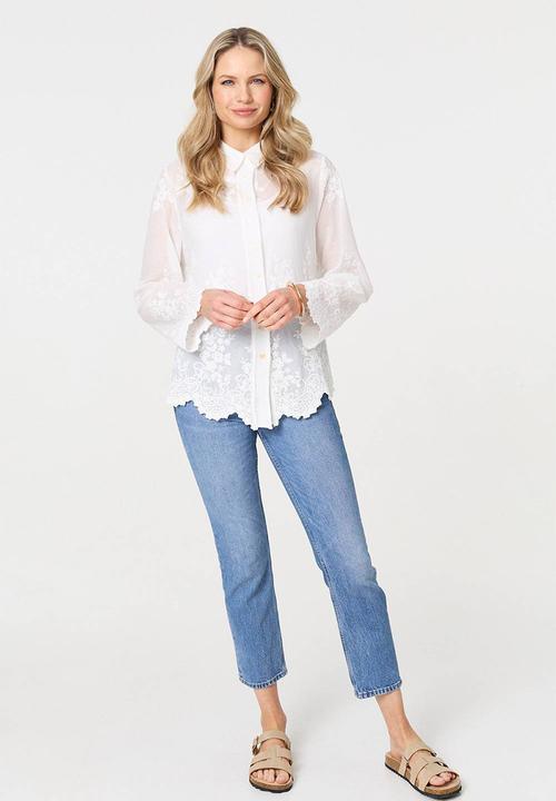 Stella Morgan - Embroidered Shirt - White