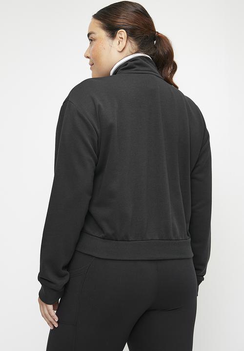 adidas Performance - Plus W Cb 1/4 Zip Top - Black