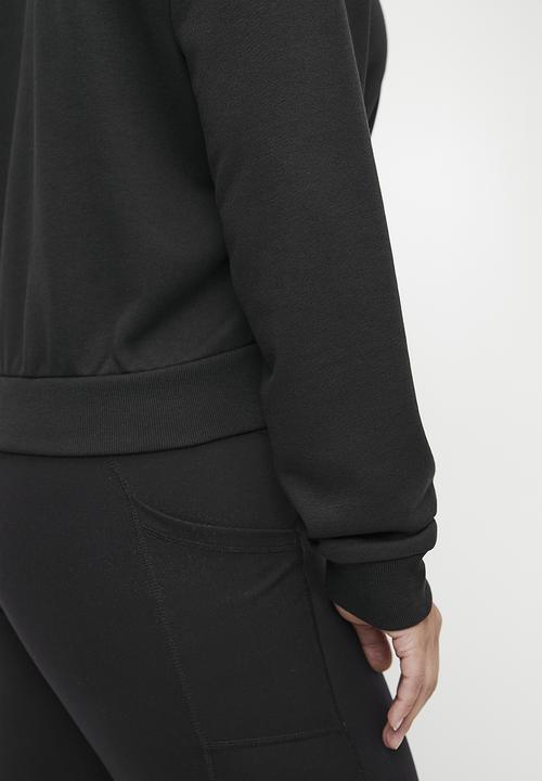 adidas Performance - Plus W Cb 1/4 Zip Top - Black