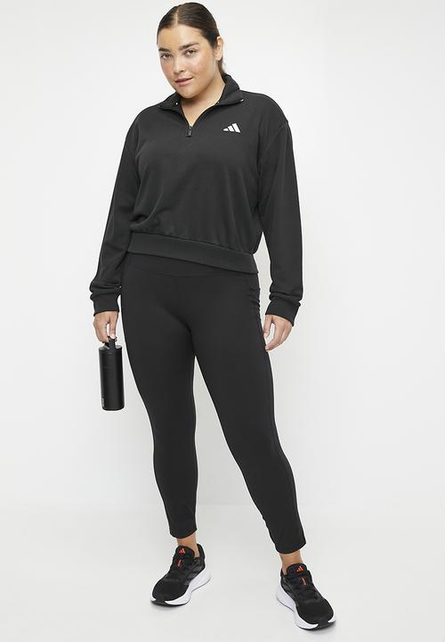 adidas Performance - Plus W Cb 1/4 Zip Top - Black
