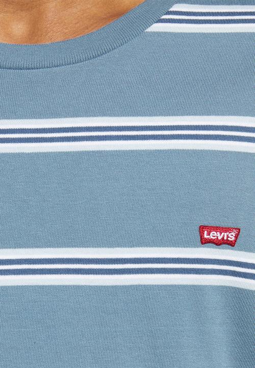 Levi’s® - Short sleeve original hm tee rowan stripe - steam blue