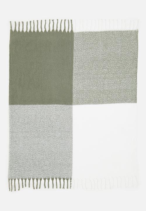 Sixth Floor - Faux Mohair Throw  - Green