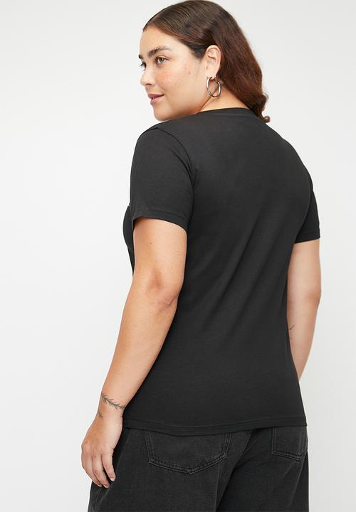 Calvin Klein - Plus 2-Pack Monologo Slim Tee - Ck Black / Ivory