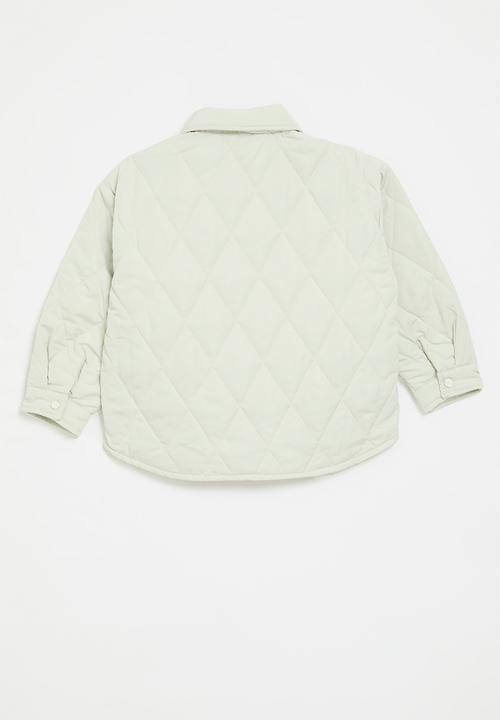Pop Candy - Quilted puffer jacker-off white