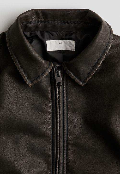 H&M - Coated bomber jacket - black
