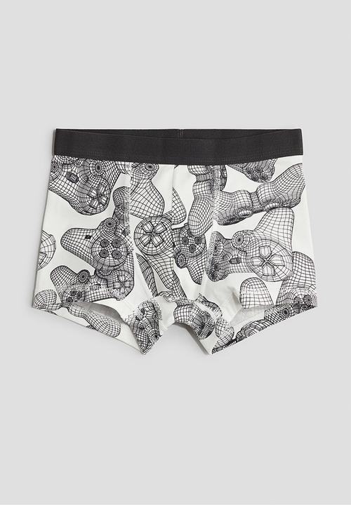 H&M - 5-pack trunks - dark grey/Patterned