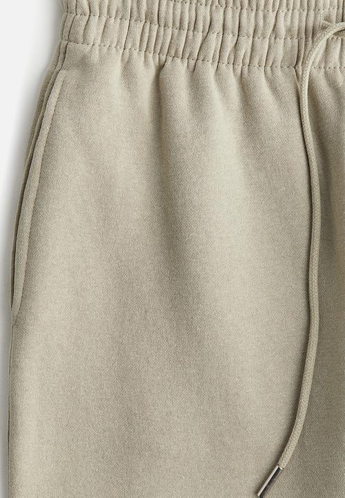 H&M - Cotton-blend sweatpants - light khaki green