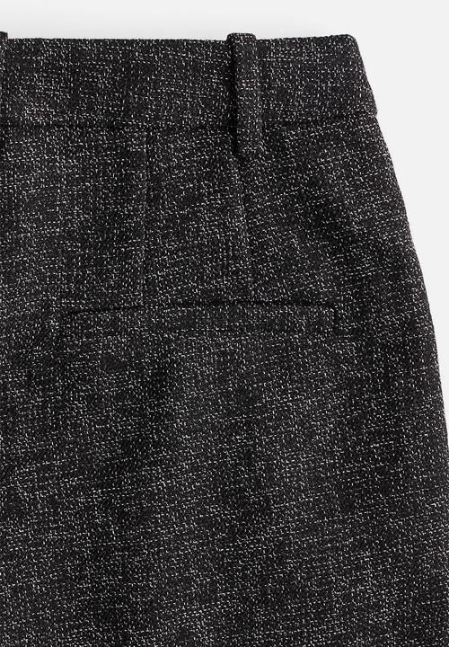 H&M - Wide trousers - black marl