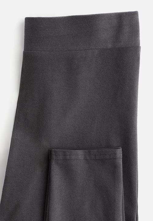 H&M - High-waisted leggings - dark grey