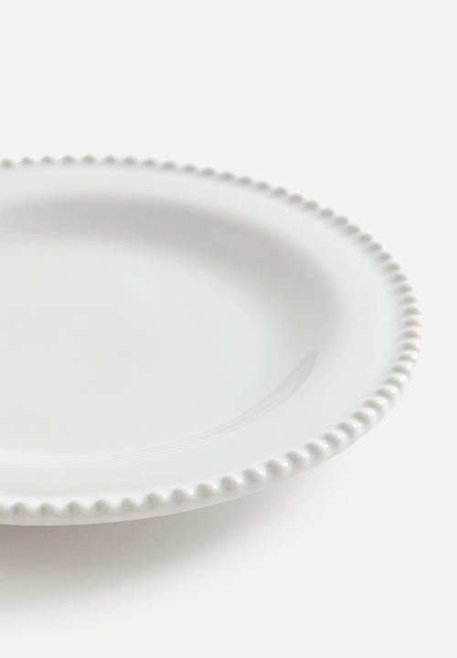 H&M - Stoneware plate - white