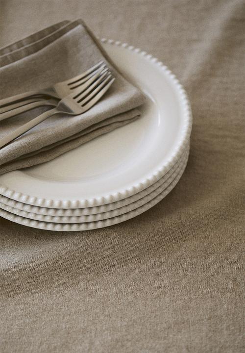 H&M - Stoneware plate - white