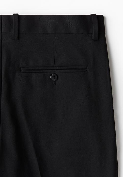 H&M - Regular fit suit trousers - black