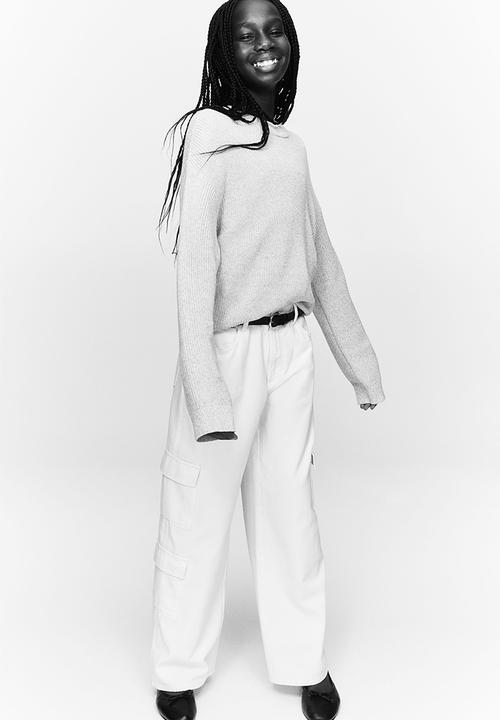 H&M - Rib-knit jumper - Light beige