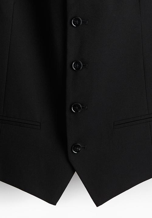 H&M - Slim fit suit waistcoat - black