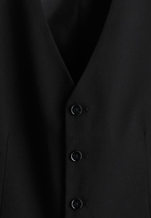 H&M - Slim fit suit waistcoat - black