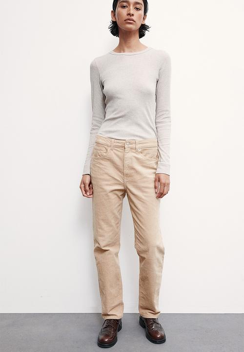 H&M - Corduroy trousers - beige