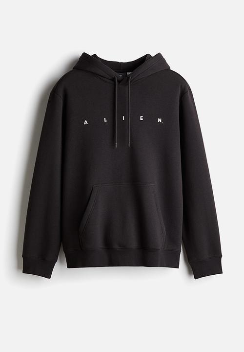 H&M - Regular fit hoodie - black/alien
