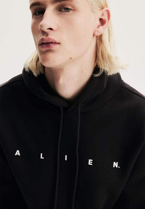 H&M - Regular fit hoodie - black/alien
