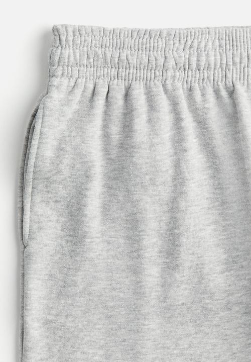 H&M - Wide joggers - light grey marl