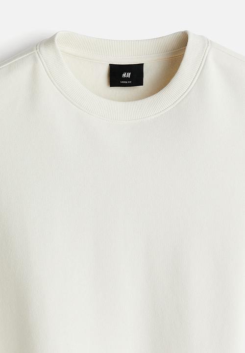 H&M - Loose fit sweatshirt - white