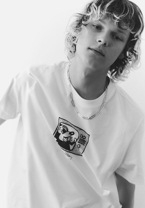 H&M - Regular fit T-shirt - white/keith haring