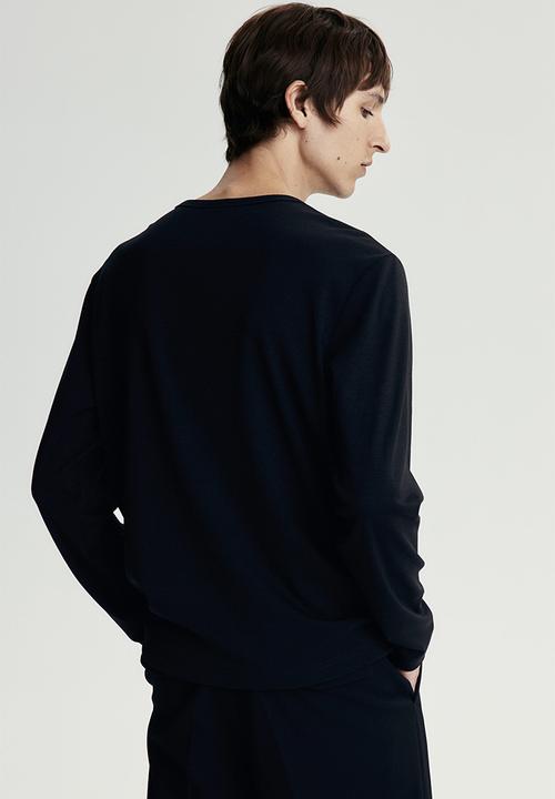H&M - Regular fit jersey top - black