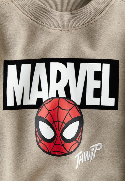 H&M - Oversized printed sweatshirt - beige