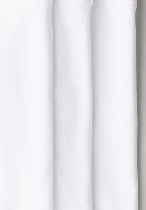 H&M - 3-pack cotton vest tops - white