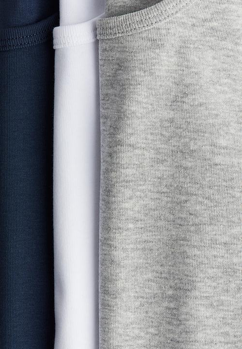 H&M - 3-pack cotton vest tops - multi