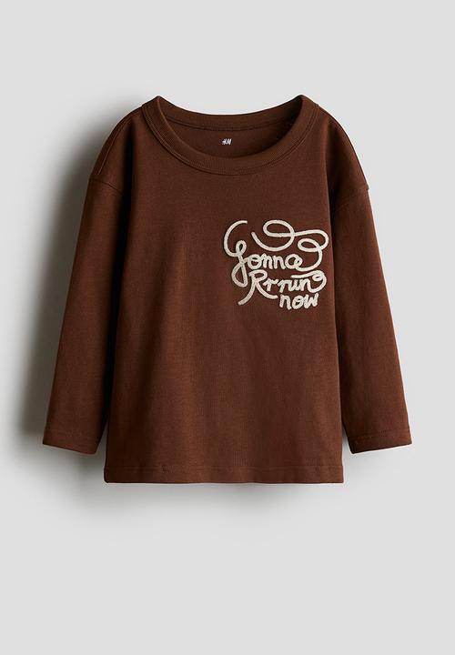 H&M - Long-sleeved t-shirt - brown
