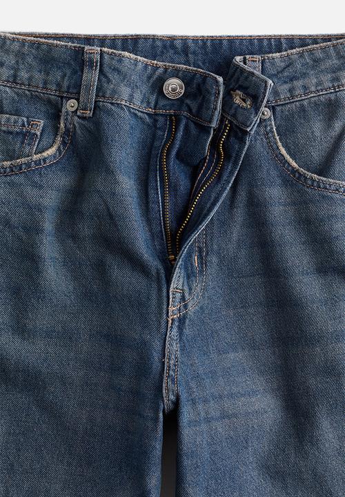 H&M - Wide high jeans - denim blue