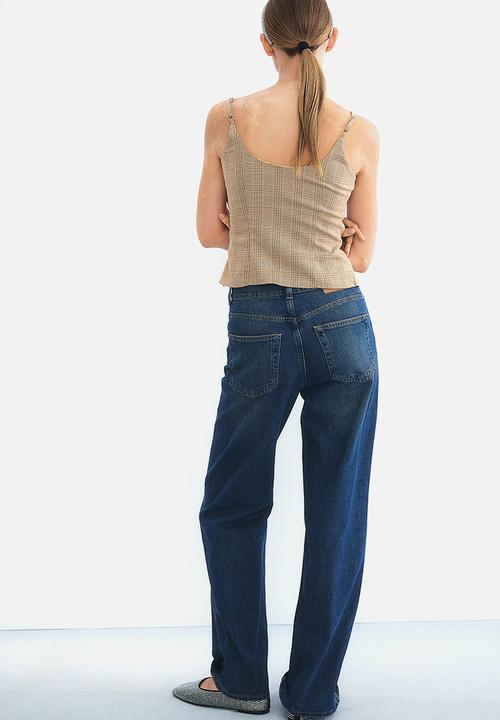 H&M - Wide high jeans - denim blue