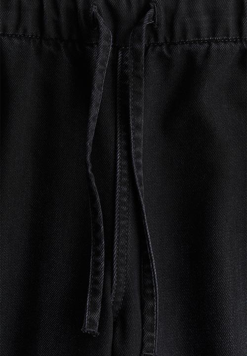H&M - Denim joggers - black