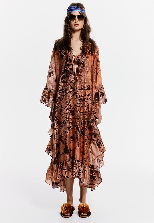 open lace back dress Rohilla Dress in Marigold main image 0