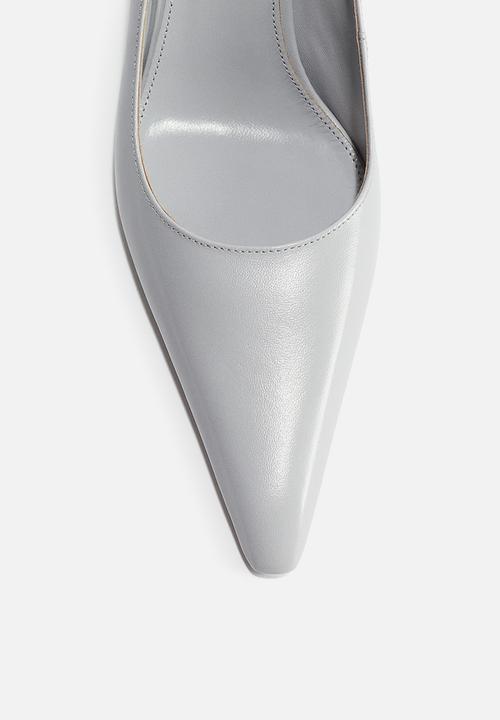 H&M - H&M Studio: Leather court shoes - light grey