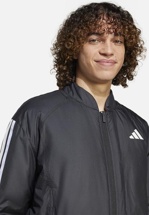 adidas Performance - Essentials 3-Stripes Insulated Bomber Jacket - Black
