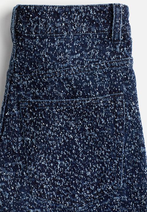H&M - H&M Studio: Wide bouclé denim jeans - denim blue