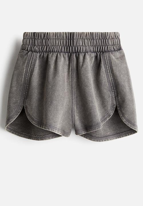 H&M - H&M Studio: Washed sweatshirt shorts - grey washed