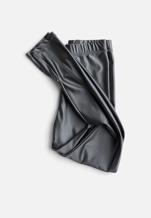 H&M - H&M Studio: Flatlock-seam leggings - dark grey