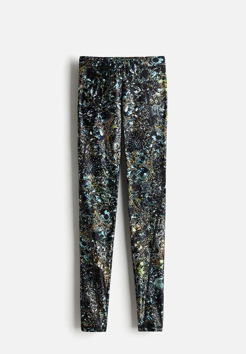 H&M - H&M Studio: Flatlock-seam leggings - black jewellery 