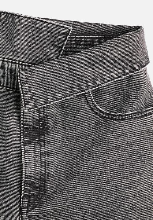 H&M - H&M Studio: Wide paper bag jeans - grey