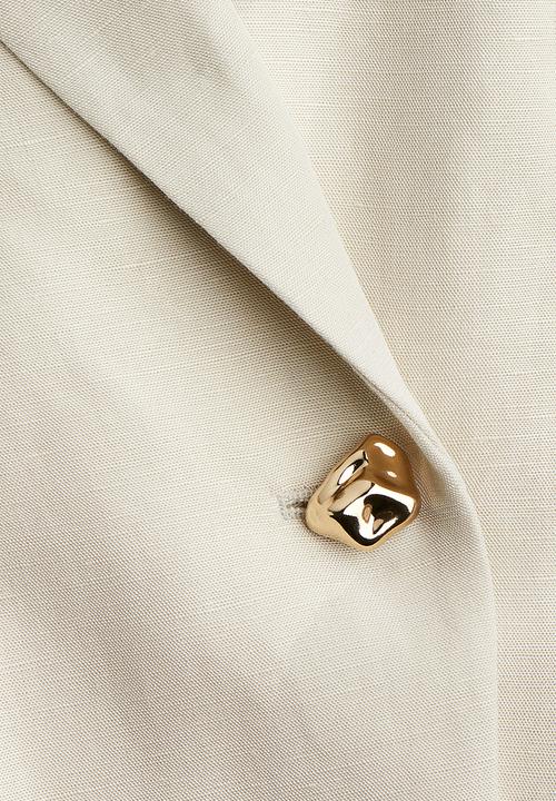 H&M - Linen-blend blazer - light beige