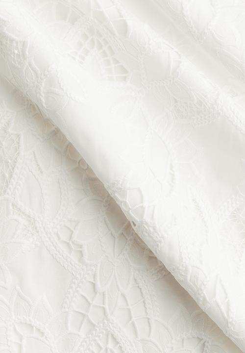 H&M - Broderie anglaise trousers - white