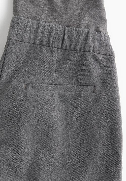 H&M - Mama tailored trousers - grey marl 
